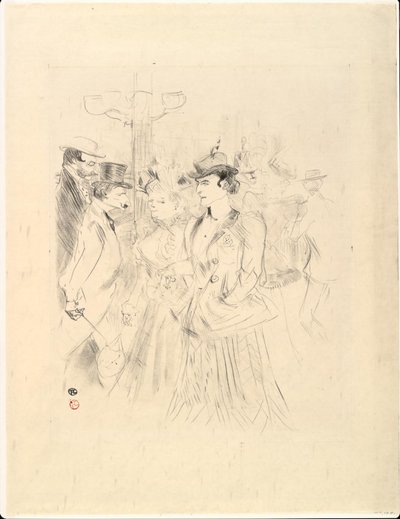Promenur av Henri de Toulouse Lautrec