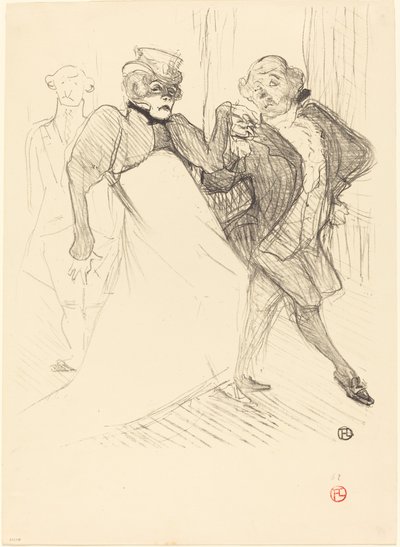 Rejane og Galipaux i "Madame Sans-Gêne" (Réjane og Galipaux i "Madame Sans-Gêne") av Henri de Toulouse Lautrec