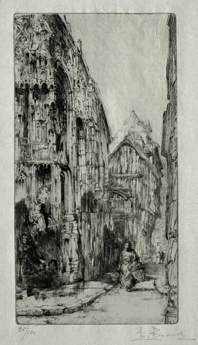 Saint-Etienne des Tonneliers in Rouen von Henri de Toulouse-Lautrec