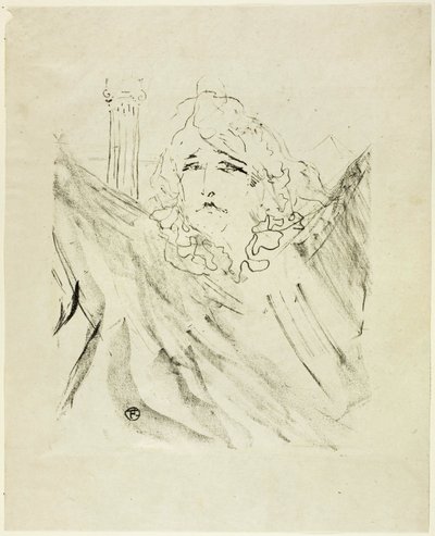 Sarah Bernhardt, aus Treize Lithographies von Henri de Toulouse-Lautrec