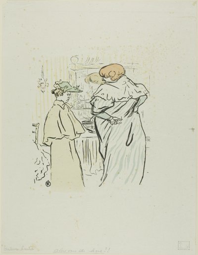 Also, Sie sind erfahren? von Henri de Toulouse-Lautrec