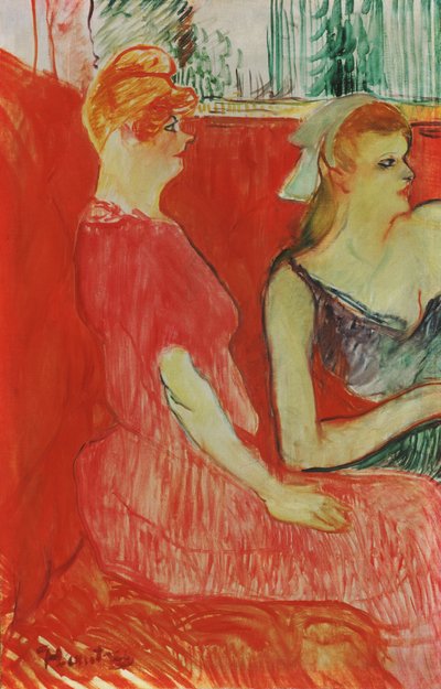 Studie für Im Salon in der Rue des Moulins von Henri de Toulouse-Lautrec