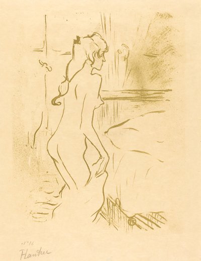 Studie av en kvinne (Etude de femme) av Henri de Toulouse Lautrec