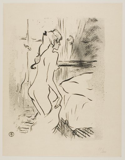 Studie av en kvinne av Henri de Toulouse-Lautrec