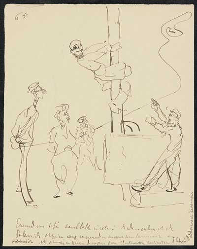 Nedsenkning, 1881 av Henri de Toulouse Lautrec
