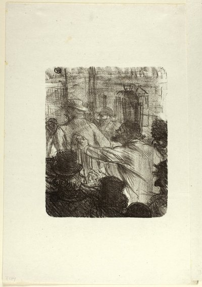Tekstilmarkedet, Krakow, fra Au Pied du Sinaï av Henri de Toulouse-Lautrec