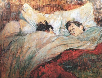 Das Bett von Henri de Toulouse Lautrec