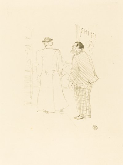 Den første leverandøren av Jourdan og Brown av Henri de Toulouse Lautrec