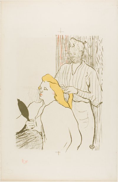 Der Friseur, Programm für das Théâtre Libre von Henri de Toulouse-Lautrec