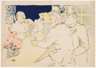Den irske og amerikanske baren, Rue Royale av Henri de Toulouse Lautrec