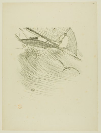 Havsvalene, fra Melodier av Désiré Dihau av Henri de Toulouse Lautrec