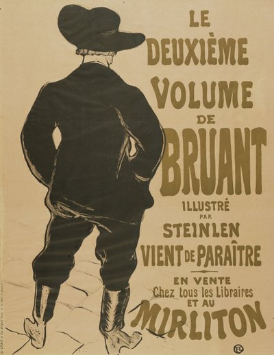 Det andre bindet av Bruant, 1893 av Henri de Toulouse Lautrec