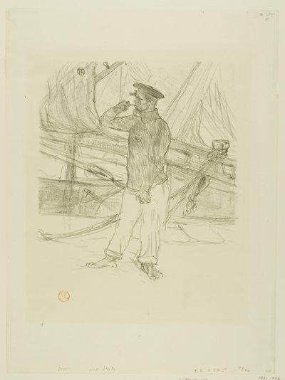 The Smoked Sild, fra Melodier av Désiré Dihau av Henri de Toulouse Lautrec