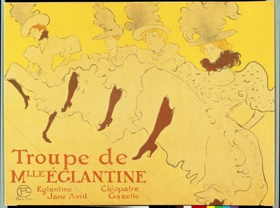 Die Truppe von Mademoiselle Eglantine, 1896 von Henri de Toulouse Lautrec