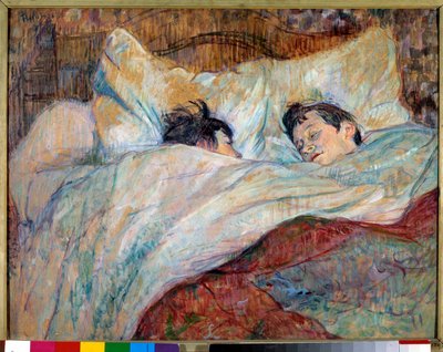 Sengen To sovende barn. Olje på papp av Henri de Toulouse Lautrec (1864-1901) 1892 Dim. 0,54x0,7 m Paris, musee d