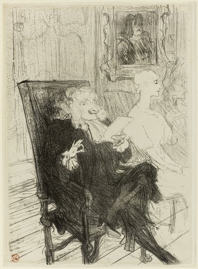 Truffier og Moreno, i Learned Women av Henri de Toulouse Lautrec