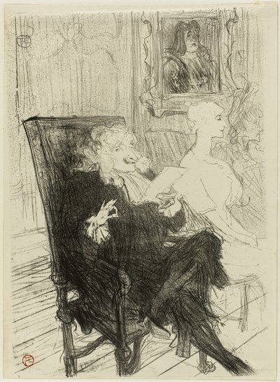 Truffier og Moreno, i Learned Women av Henri de Toulouse Lautrec