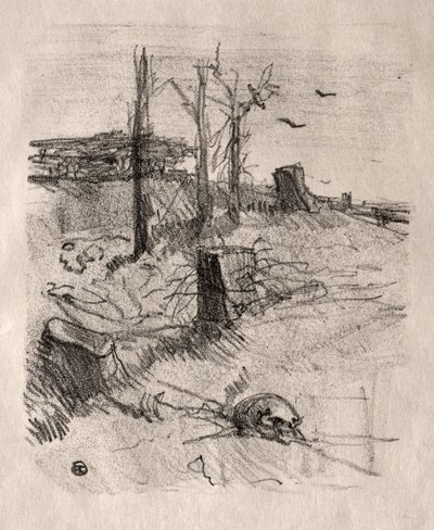 En kirkegård i Galicia av Henri de Toulouse Lautrec