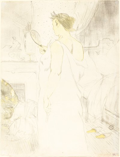 Frau am Spiegel, 1896 von Henri de Toulouse Lautrec