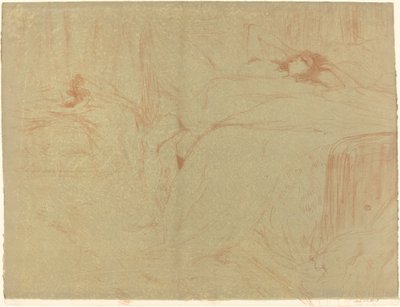 Kvinne på ryggen av Henri de Toulouse Lautrec