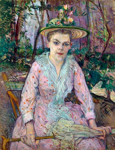 Kvinne med paraply, 1889. av Henri de Toulouse Lautrec