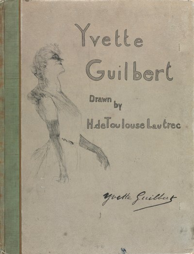 Yvette Guilbert-engelsk serie: Omslag av Henri de Toulouse-Lautrec