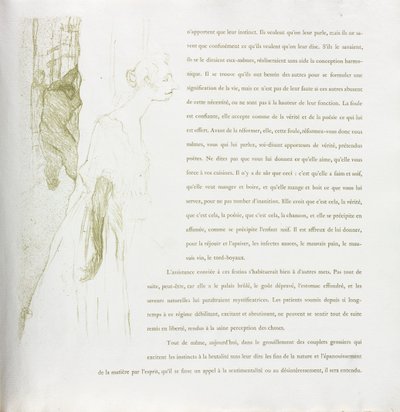 Yvette Guilbert-French Series: nr. 11 av Henri de Toulouse Lautrec