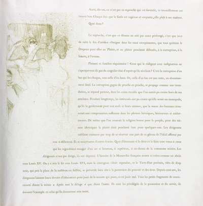 Yvette Guilbert-French Series: nr. 13 av Henri de Toulouse-Lautrec