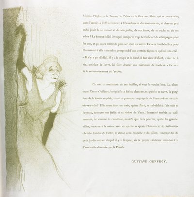 Yvette Guilbert-Französische Serie: Nr. 16, 1894 von Henri de Toulouse Lautrec