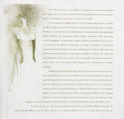 Yvette Guilbert-French Series: nr. 3 av Henri de Toulouse-Lautrec