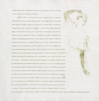 Yvette Guilbert-French Series: nr. 7 av Henri de Toulouse Lautrec