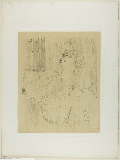 Yvette Guilbert—A Menilmontant de Bruant, fra Yvette Guilbert av Henri de Toulouse-Lautrec
