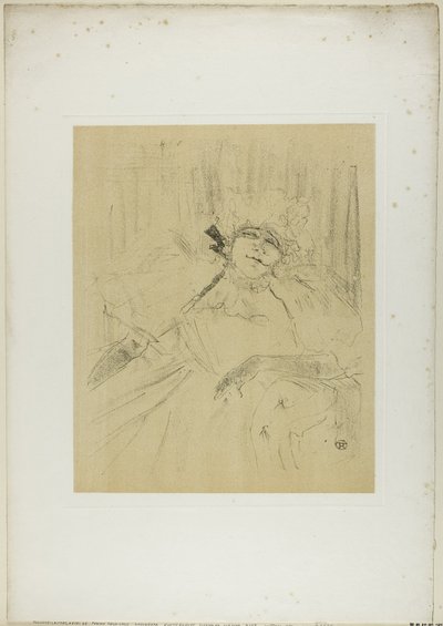Yvette Guilbert — Gammel sang, fra Yvette Guilbert av Henri de Toulouse Lautrec