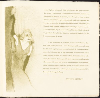 Yvette Guilbert von Henri de Toulouse Lautrec