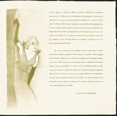 Yvette Guilbert von Henri de Toulouse-Lautrec