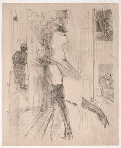 Yvette Guilbert: Sur la scène, 1898 von Henri de Toulouse Lautrec