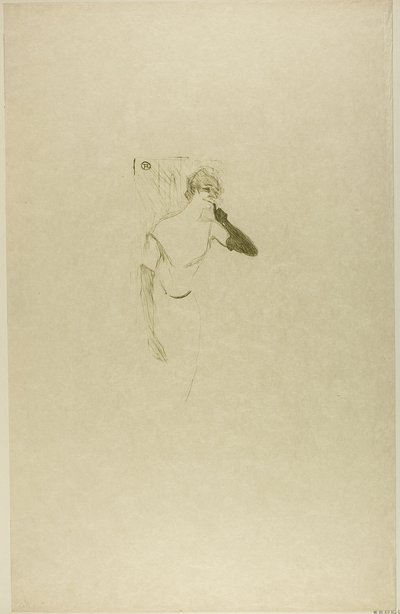 Yvette Guilbert, i Colombine ved Pierrot av Henri de Toulouse Lautrec