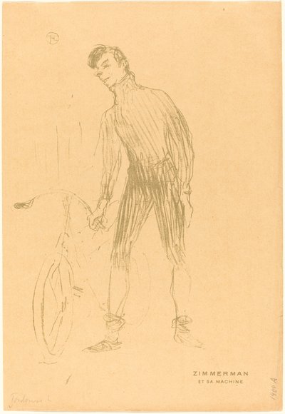 Zimmerman og en maskin (Zimmerman and His Machine) av Henri de Toulouse Lautrec