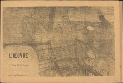 Prospekt Program for arbeidet av Henri de Toulouse Lautrec, Félix Vallotton, Antonio