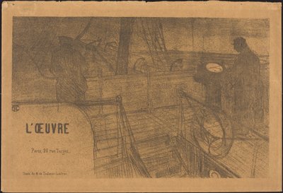 Prospekt Program for arbeidet av Henri de Toulouse Lautrec, Félix Vallotton, Antonio
