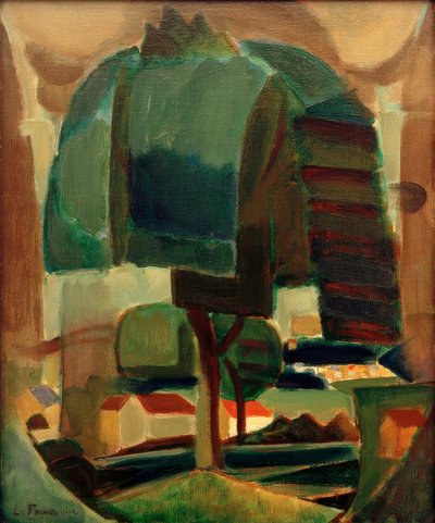 Paysage (landskap) av Henri Victor Gabriel Le Fauconnier