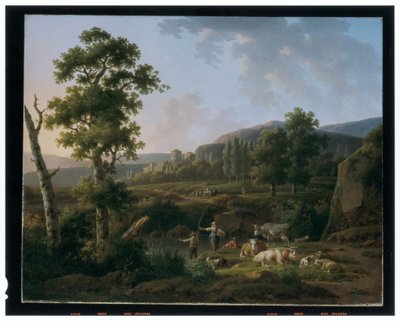 Et par landskap av Henricus Josephus Antoniessen