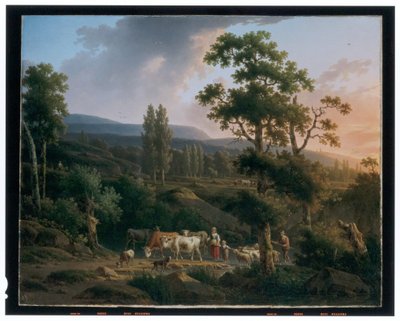 Et par landskap av Henricus Josephus Antoniessen