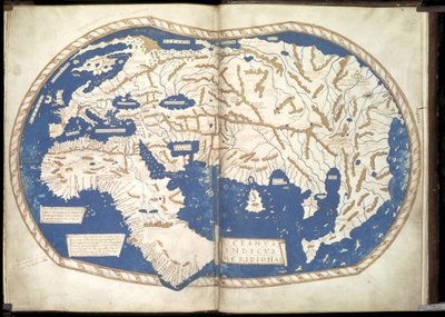Kart over verden, ca. 1490 av Henricus Martellus Germanus
