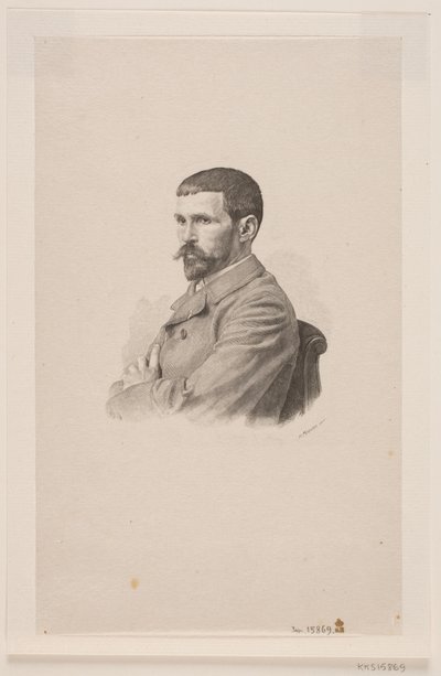 Portrett av maleren P. A. J. Dagnan-Bouveret av Henrik Arnold Hamilkar Sørensen
