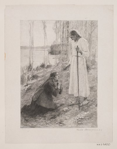 Kristus viser seg for Maria Magdalena av Henrik Bornemann