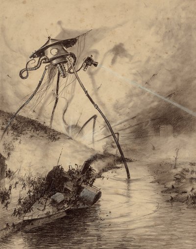 Martian Fighting maskin i Thames Valley av Henrique Alvim Correa