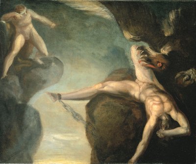 Prometheus frigjort av Hercules av Henry  Fuseli