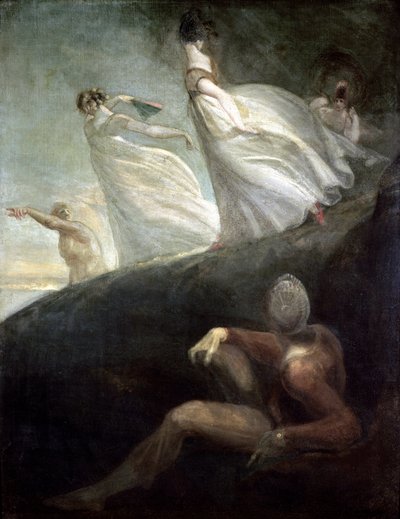Kvinnene i Hastings (olje på lerret) av Henry (1741-1825) Fuseli