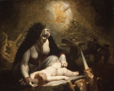 The Night-Hag besøker Lappland-heksene av Henry  Fuseli